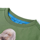 VidaXL Kinderhemd mit langen Ärmeln 140 helles Khaki