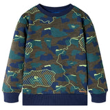 VidaXL Kinderhemd 104 gemischtes dunkles Khaki