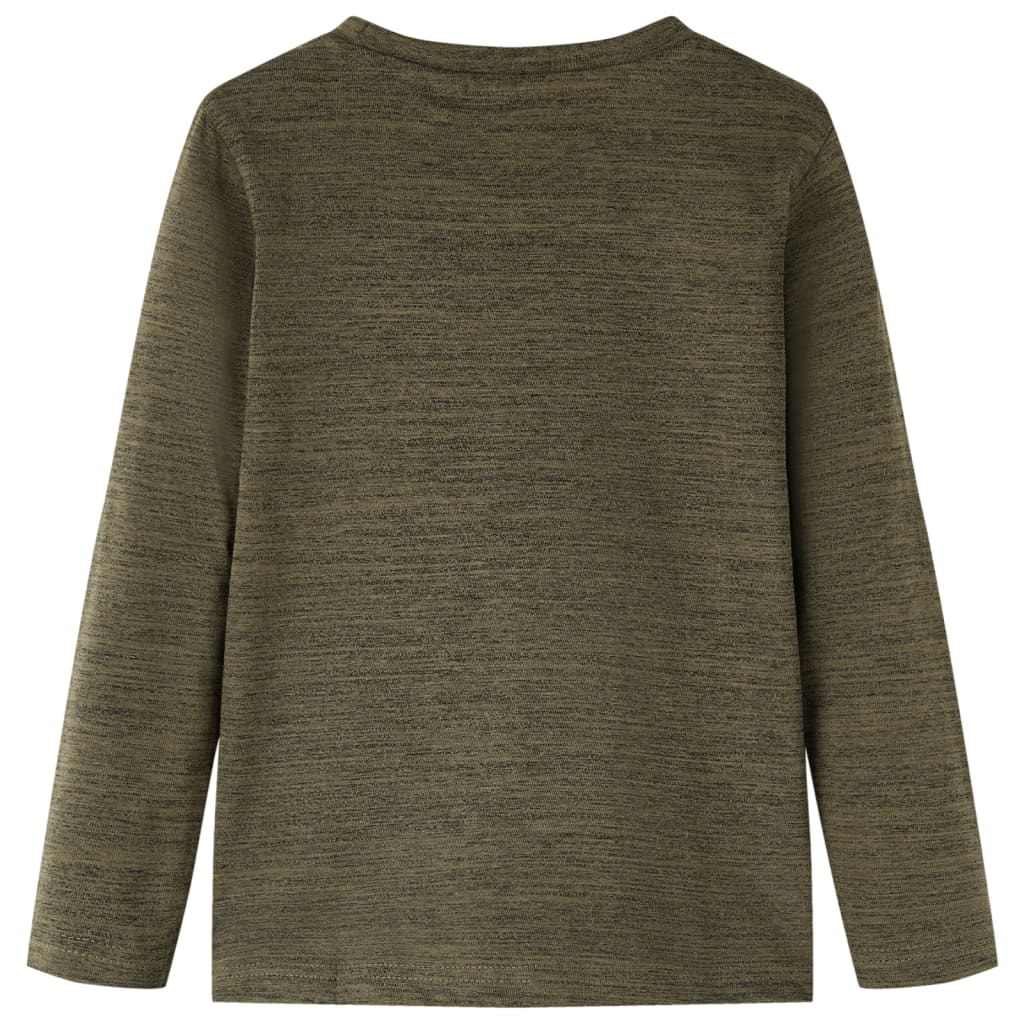 VidaXL Kindershirt mit langen Ärmeln 116 Khaki gemischt