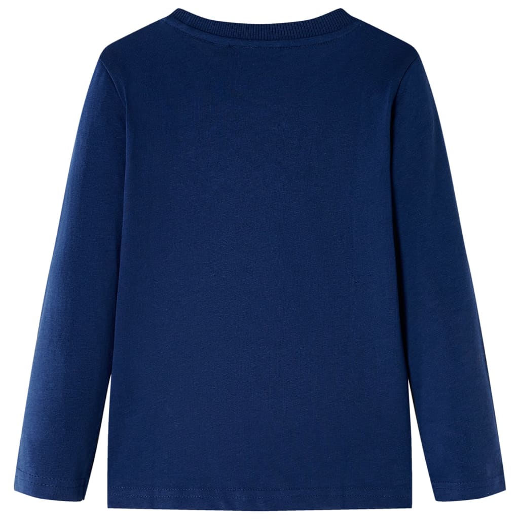 VidaXL Kindershirt mit langen Ärmeln 104 Marineblau