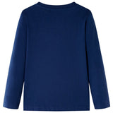 VidaXL Kindershirt mit langen Ärmeln 104 Marineblau