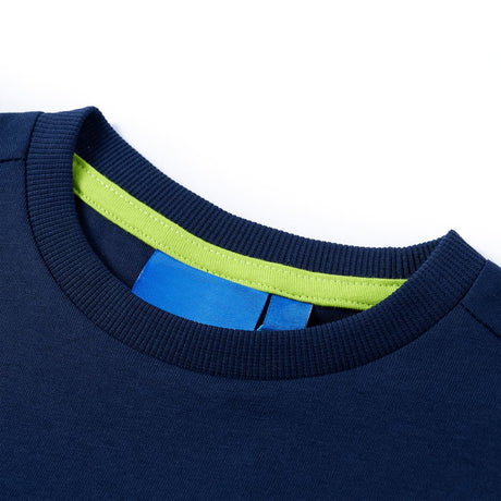 VidaXL Kindershirt mit langen Ärmeln 104 Marineblau