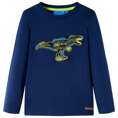 VidaXL Kindershirt mit langen Ärmeln 116 Marineblau