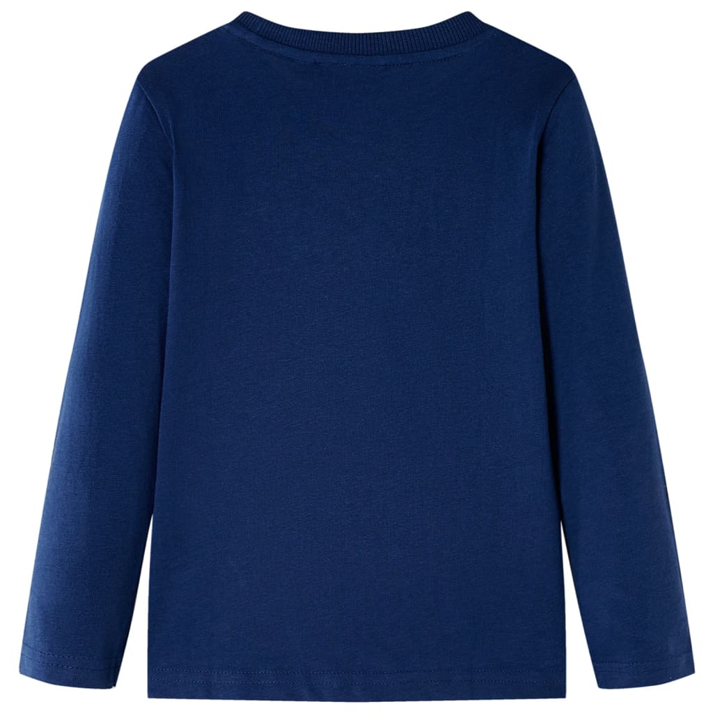 VidaXL Kindershirt mit langen Ärmeln 116 Marineblau