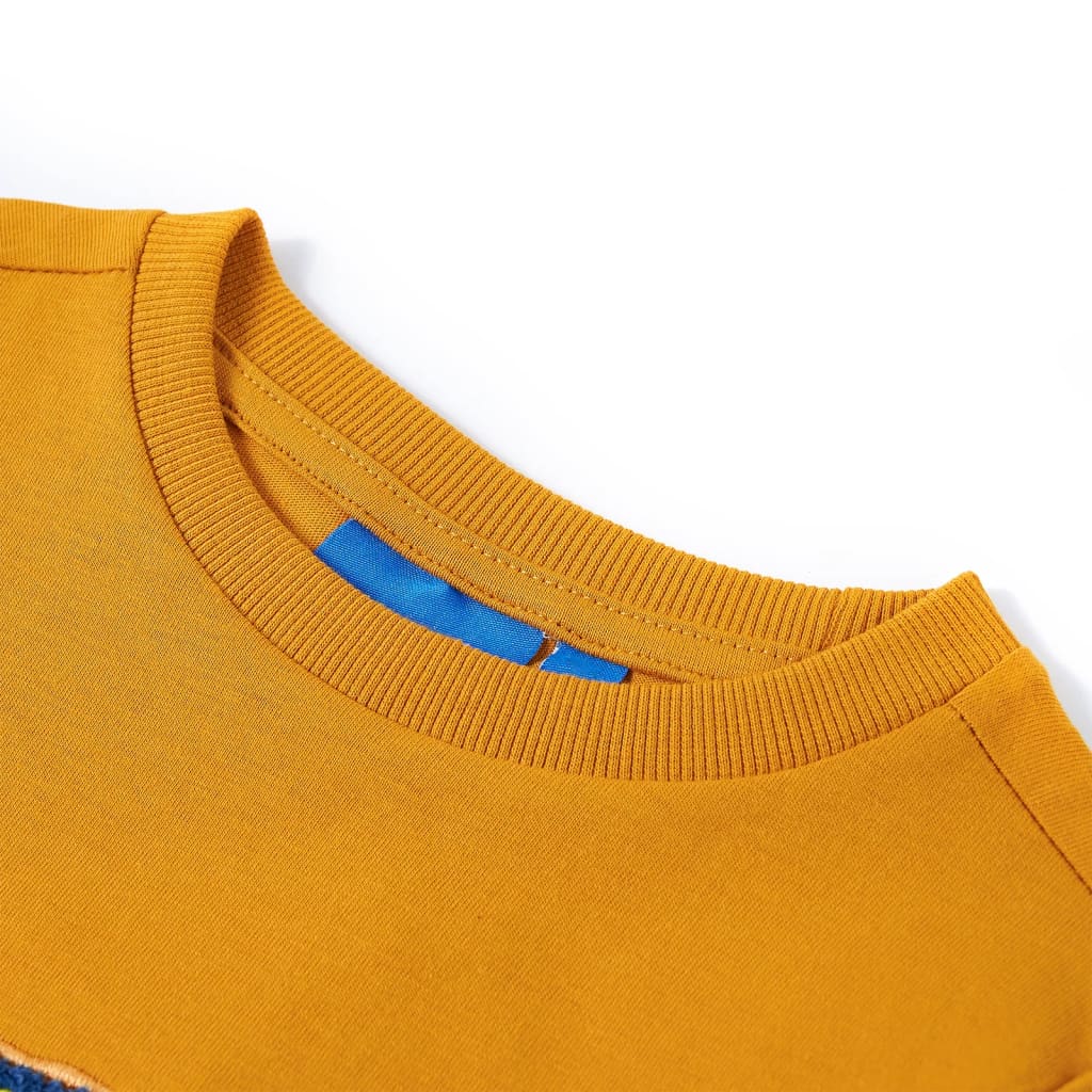 VidaXL Kindershirt mit langen Ärmeln 92 Ocker