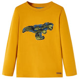 VidaXL Kindershirt mit langen Ärmeln 128 Ocker