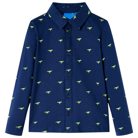 VidaXL Kinderhemd 104 Marineblau