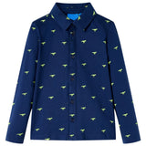 VidaXL Kinderhemd 140 Marineblau
