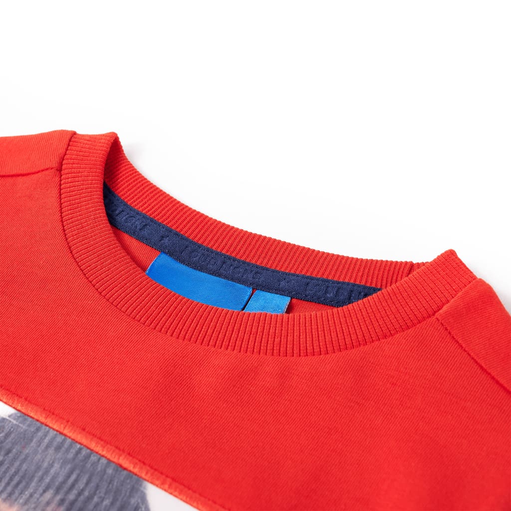 VidaXL Kindershirt mit langen Ärmeln 104 rot