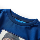 VidaXL Kindershirt mit langen Ärmeln 92 dunkelblau