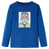 VidaXL Kindershirt mit langen Ärmeln 104 dunkelblau