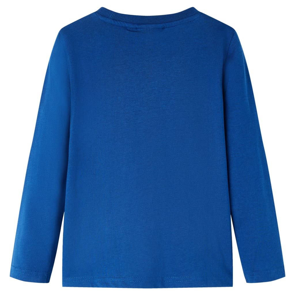 VidaXL Kindershirt mit langen Ärmeln 128 dunkelblau