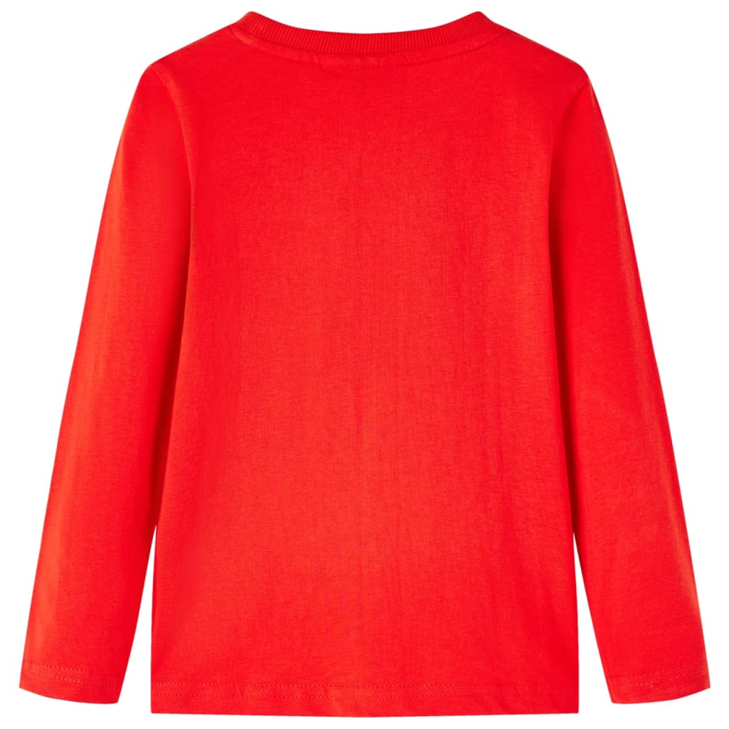 VidaXL Kindershirt mit langen Ärmeln 104 rot