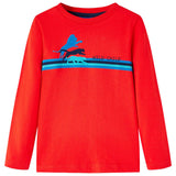 VidaXL Kindershirt mit langen Ärmeln 116 rot