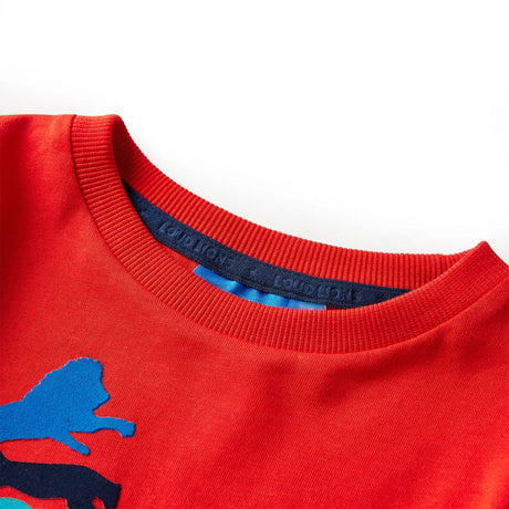 VidaXL Kindershirt mit langen Ärmeln 116 rot
