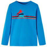VidaXL Kindershirt mit langen Ärmeln 128 Kobaltblau