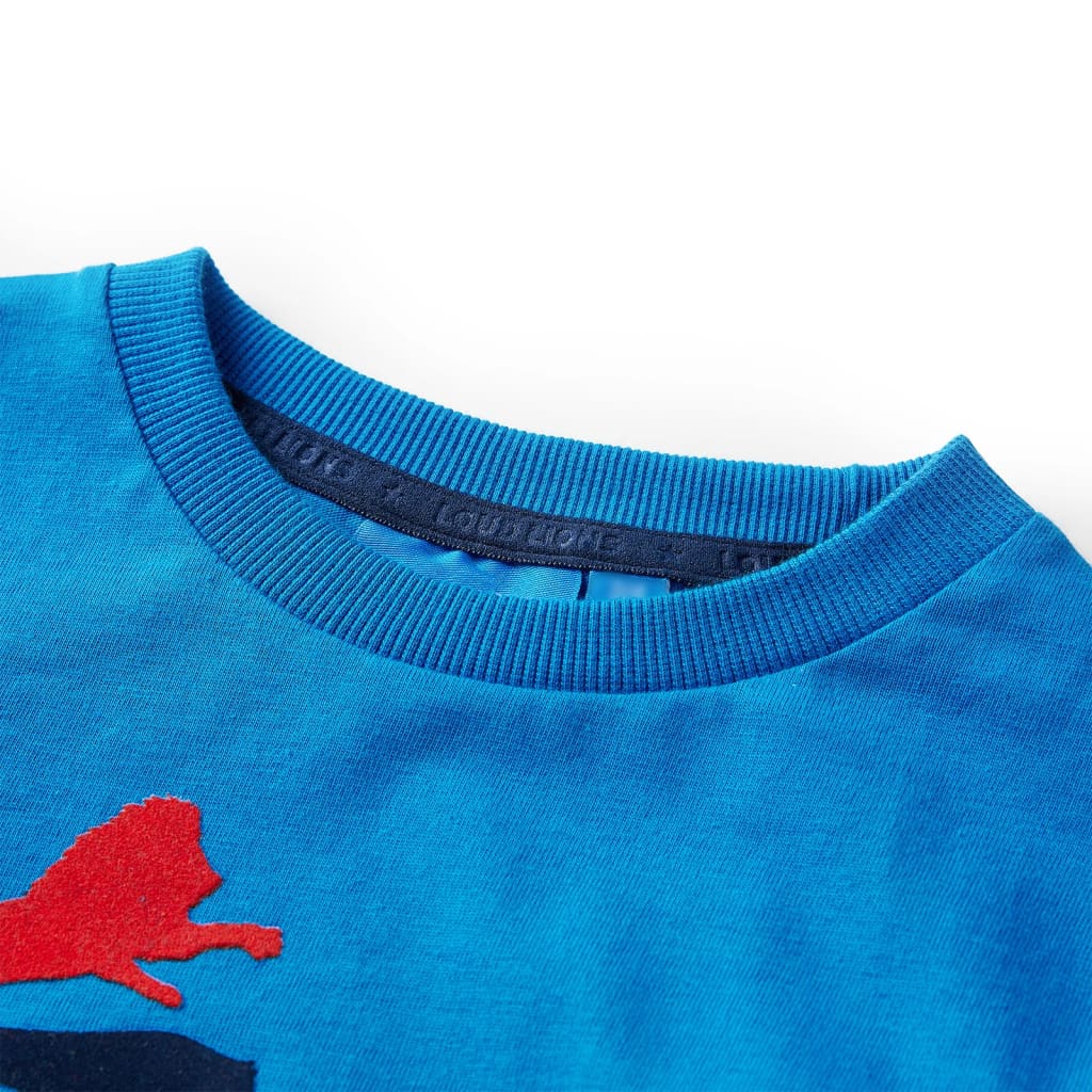 VidaXL Kindershirt mit langen Ärmeln 128 Kobaltblau
