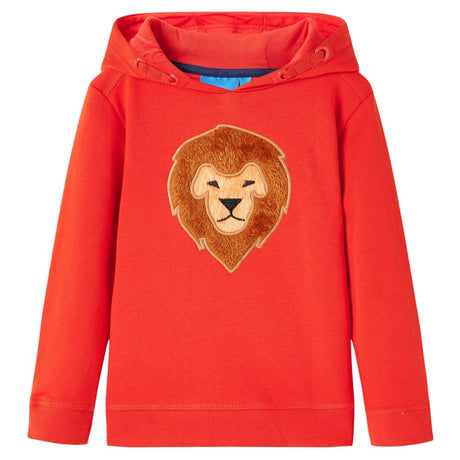 VidaXL Kinderpullover mit Kapuze 92 rot