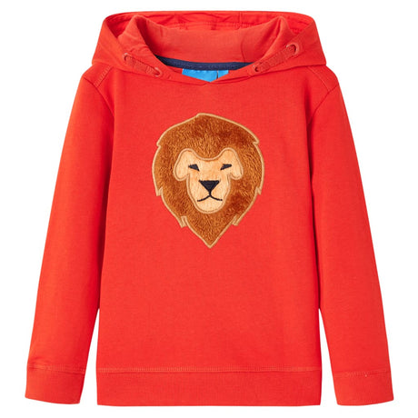 VidaXL Kinderpullover mit Kapuze 104 Rot