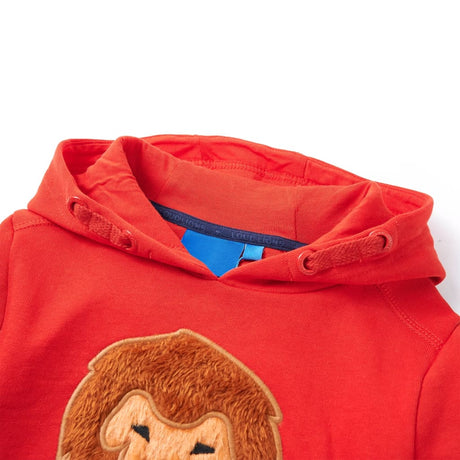 VidaXL Kinderpullover mit Kapuze 104 Rot