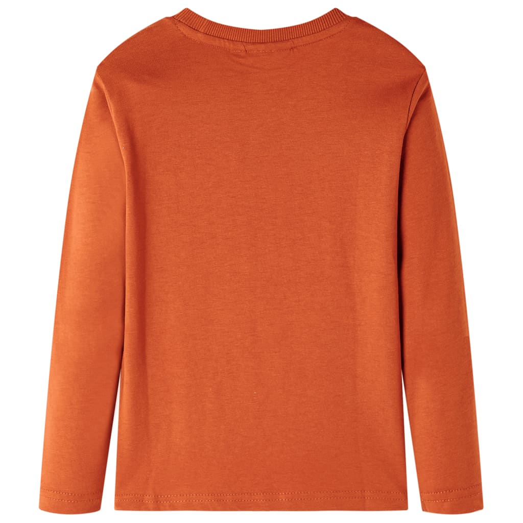 VidaXL Kindershirt mit langen Ärmeln 104 hellrostfarben