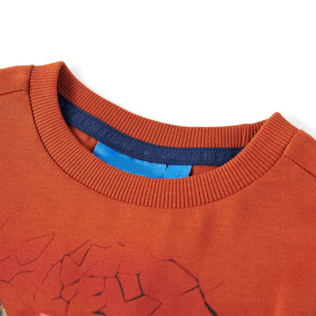 VidaXL Kindershirt mit langen Ärmeln 116 hellrostfarben
