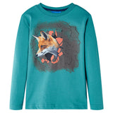 VidaXL Kindershirt mit langen Ärmeln 140 dunkelblau