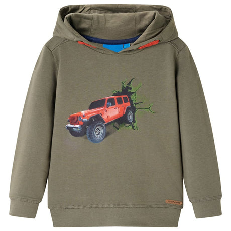 VidaXL Kinderpullover mit Kapuze 104 Khaki