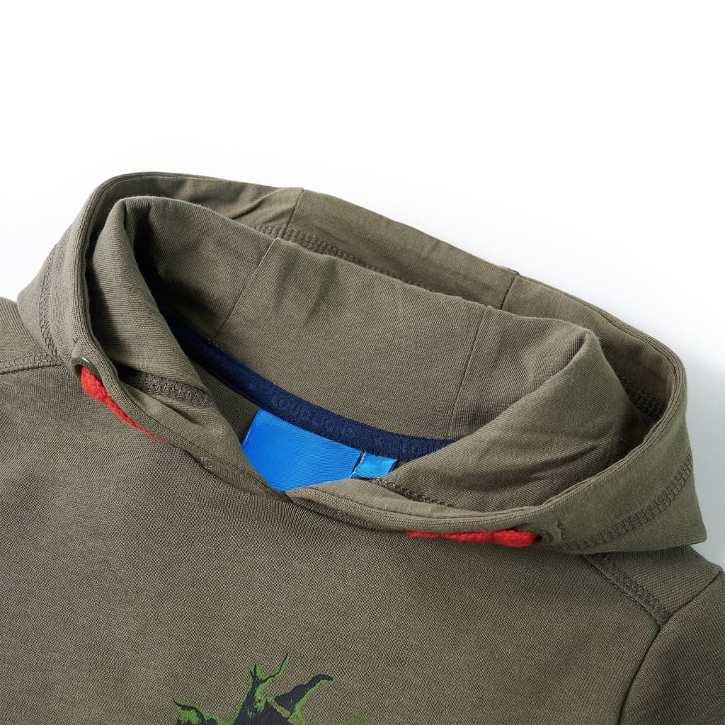 VidaXL Kinderpullover mit Kapuze 104 Khaki