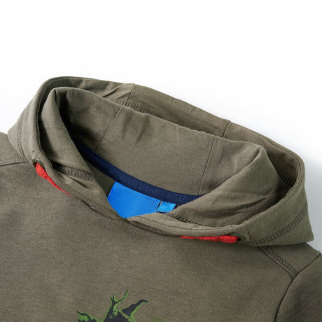 VidaXL Kinderpullover mit Kapuze 104 Khaki