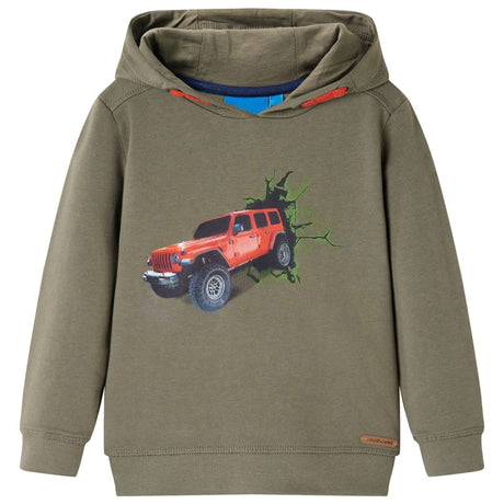 VidaXL Kinderpullover mit Kapuze 116 Khaki