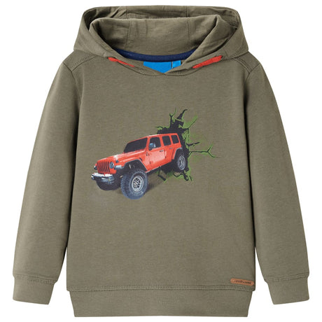 VidaXL Kinderpullover mit Kapuze 128 Khaki