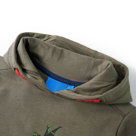 VidaXL Kinderpullover mit Kapuze 128 Khaki