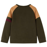 VidaXL Kinderpullover 104 dunkles Khaki und Kamel