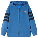 VidaXL Kinderstrickjacke mit Kapuze 92 Blau