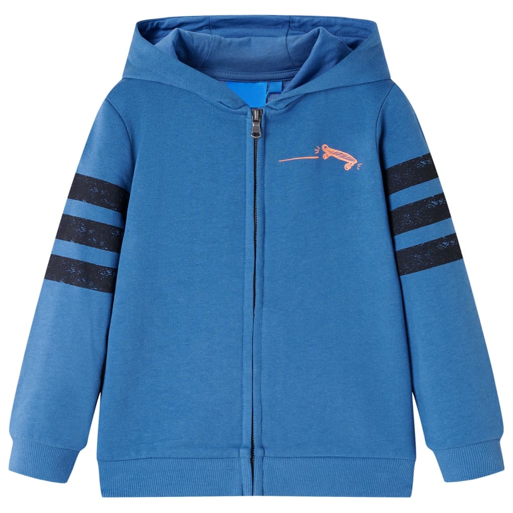 VidaXL Kinderweste mit Kapuze 104 Blau
