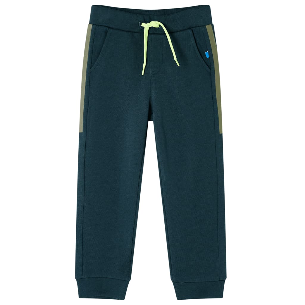 VidaXL Kinder-Jogginghose mit Kordelzug 128 Moosgrün