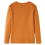 VidaXL Kindershirt mit langen Ärmeln 128 dunkles Ocker