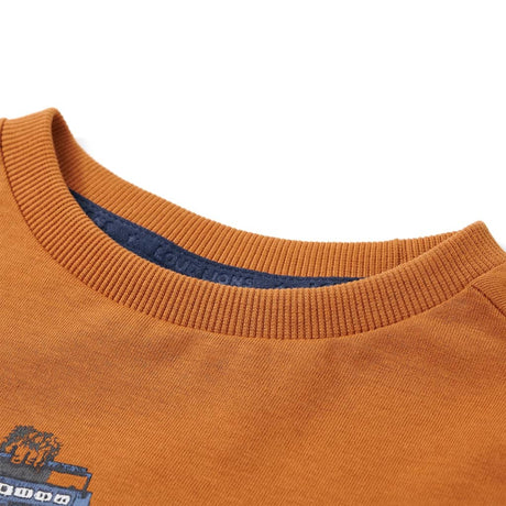 VidaXL Kindershirt mit langen Ärmeln 128 dunkles Ocker