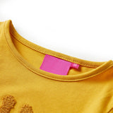 VidaXL Kindershirt mit langen Ärmeln 140 dunkles Ocker