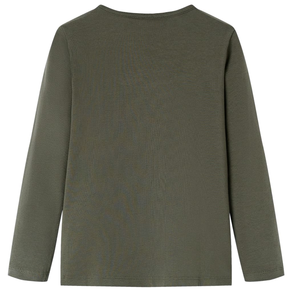VidaXL Kindershirt mit langen Ärmeln 104 Khaki