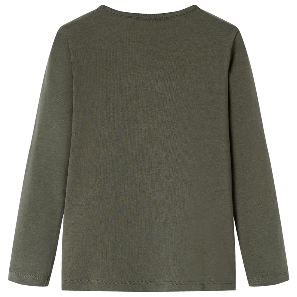 VidaXL Kindershirt mit langen Ärmeln 140 Khaki