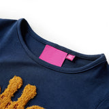 VidaXL Kindershirt mit langen Ärmeln 92 Marineblau