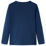 VidaXL Kindershirt mit langen Ärmeln 104 Marineblau