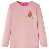 VidaXL Kindershirt mit langen Ärmeln 104 Hellrosa