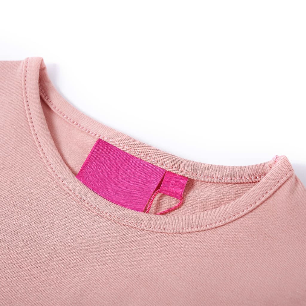 VidaXL Kindershirt mit langen Ärmeln 140 Hellrosa