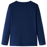 VidaXL Kindershirt mit langen Ärmeln 116 Marineblau