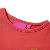 VidaXL Kindershirt mit langen Ärmeln 140 Rotbraun