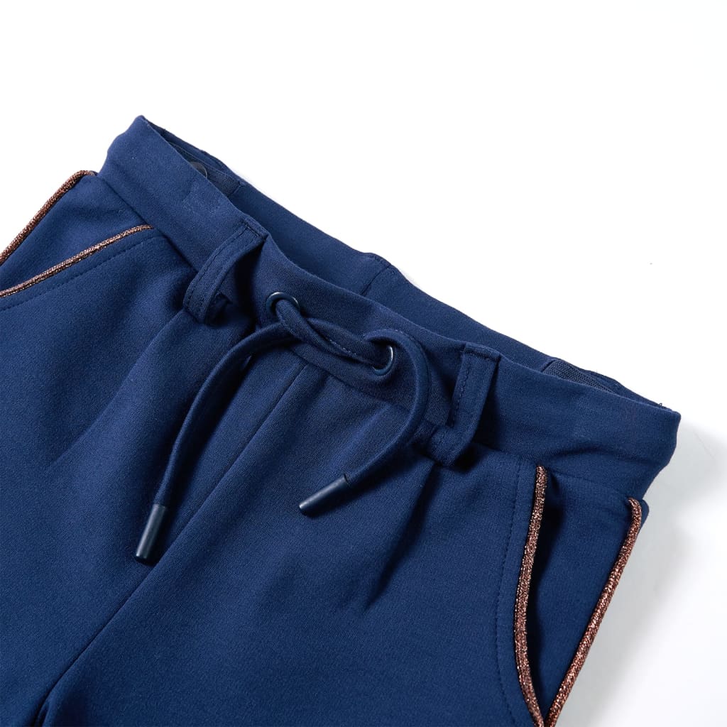 VidaXL Kinderhose mit Kordelzug 116 Marineblau
