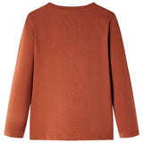 VidaXL Kindershirt mit langen Ärmeln 104 cognacfarben